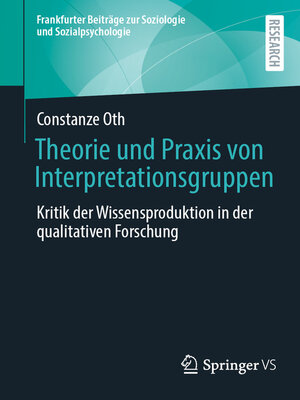 cover image of Theorie und Praxis von Interpretationsgruppen